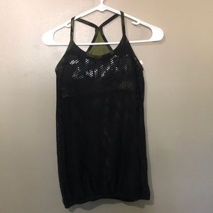 Zumba camo mesh top